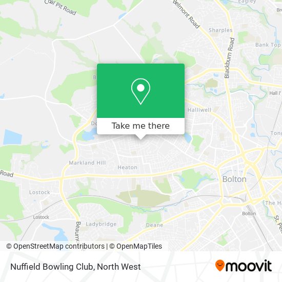 Nuffield Bowling Club map