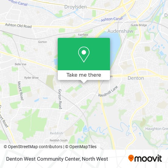 Denton West Community Center map