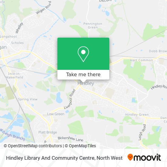 Hindley Library And Community Centre map
