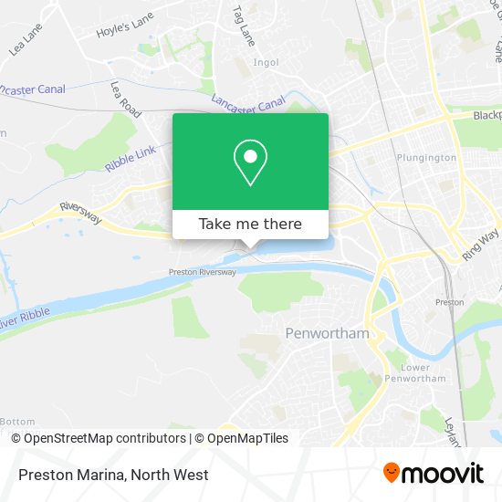 Preston Marina map