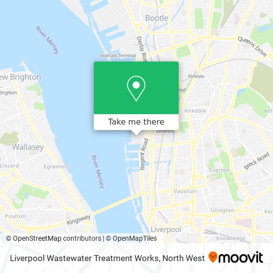 Liverpool Wastewater Treatment Works map