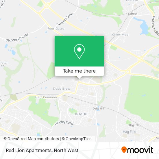 Red Lion Apartments map