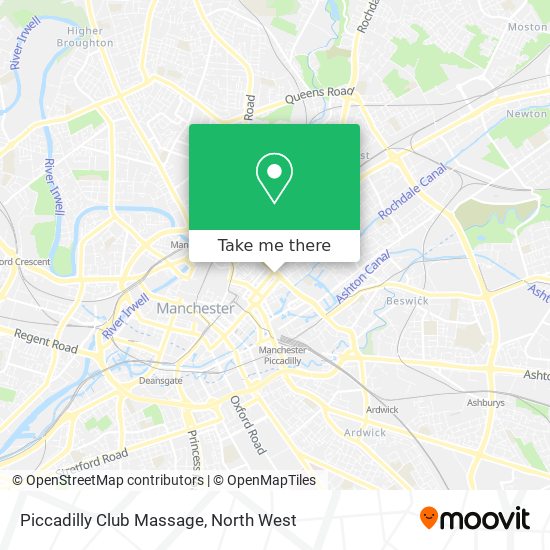 Piccadilly Club Massage map