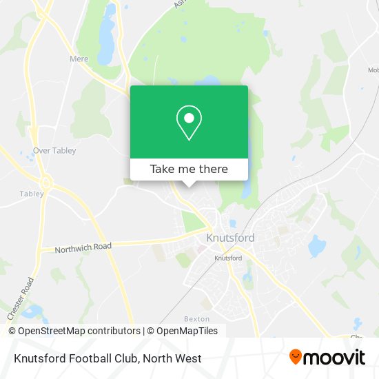 Knutsford Football Club map