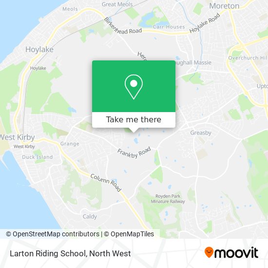 Larton Riding School map