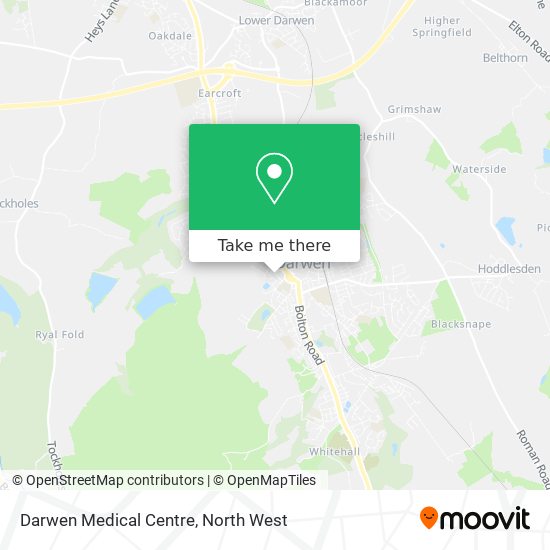 Darwen Medical Centre map
