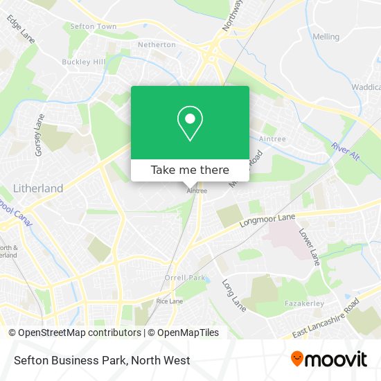 Sefton Business Park map