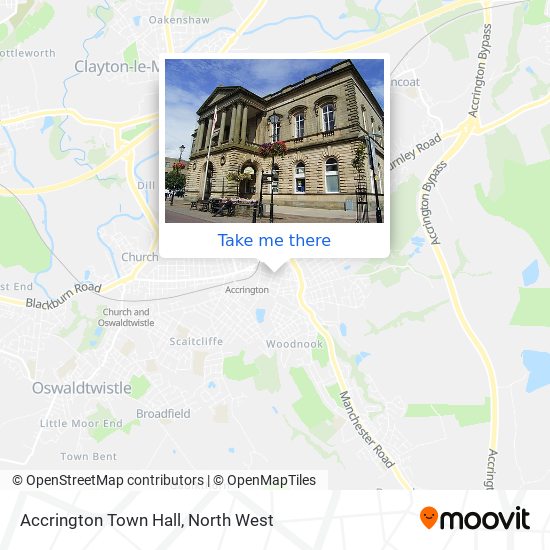 Accrington Town Hall map