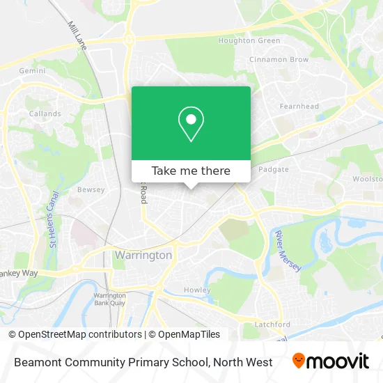 Beamont Community Primary School map