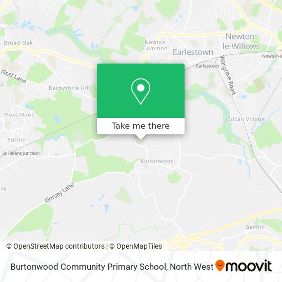 Burtonwood Community Primary School map