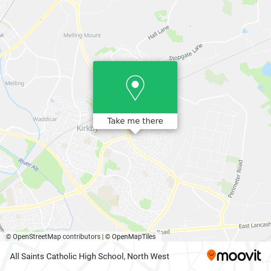 All Saints Catholic High School map