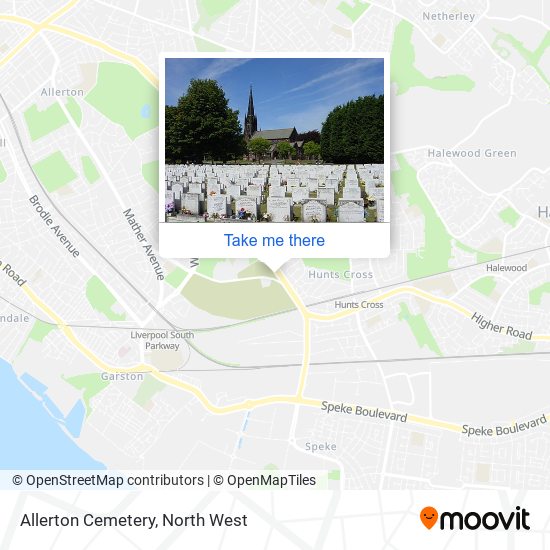 Allerton Cemetery map