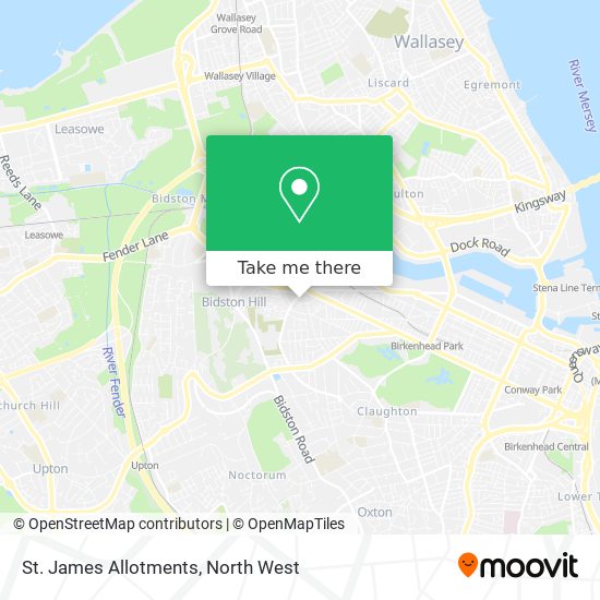 St. James Allotments map