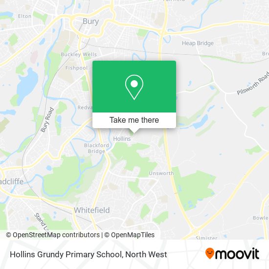 Hollins Grundy Primary School map