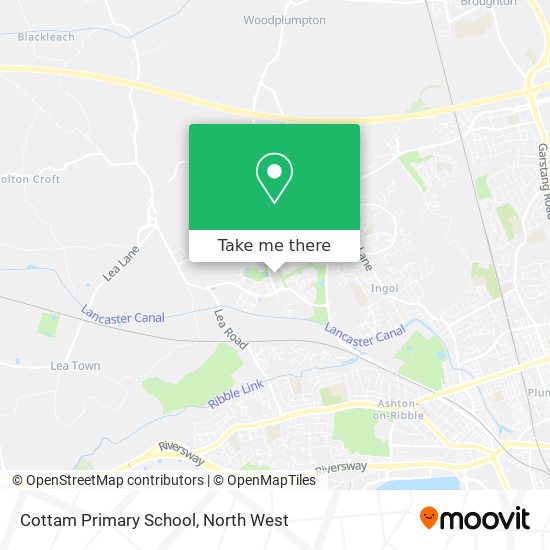 Cottam Primary School map