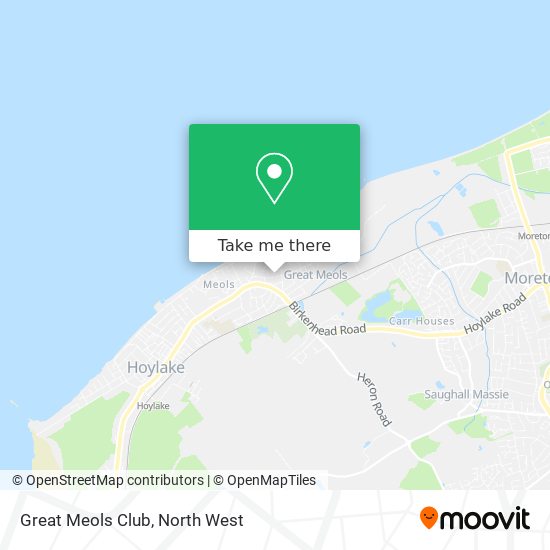 Great Meols Club map