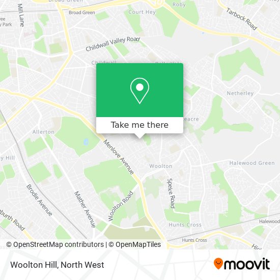 Woolton Hill map