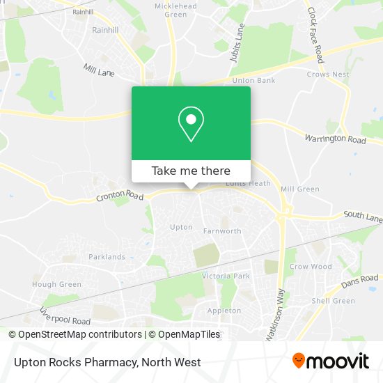 Upton Rocks Pharmacy map
