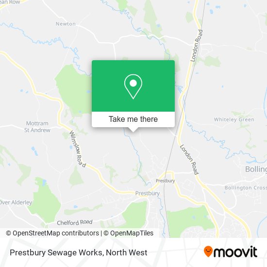Prestbury Sewage Works map