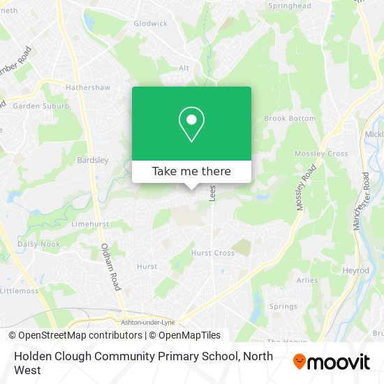 Holden Clough Community Primary School map