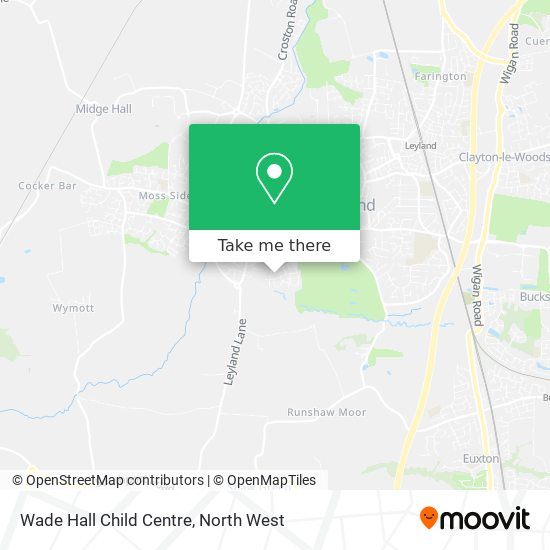 Wade Hall Child Centre map