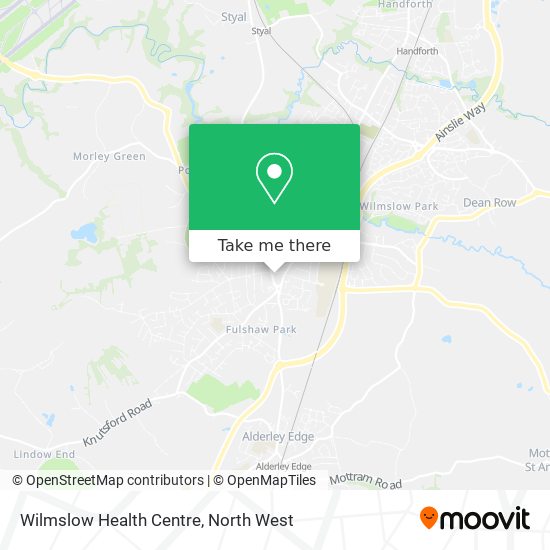 Wilmslow Health Centre map