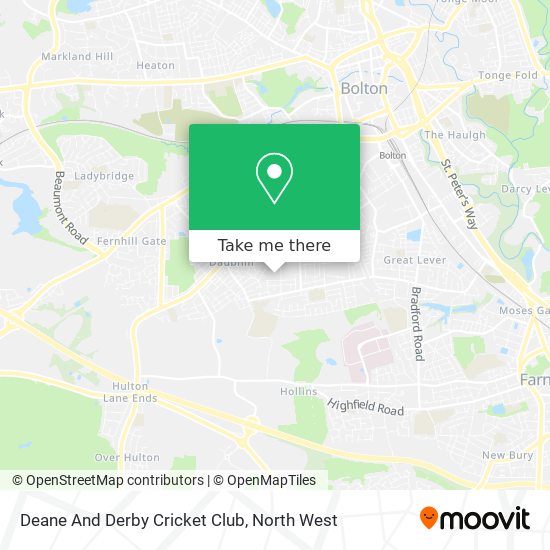 Deane And Derby Cricket Club map