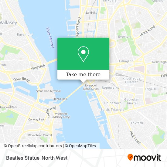 Beatles Statue map