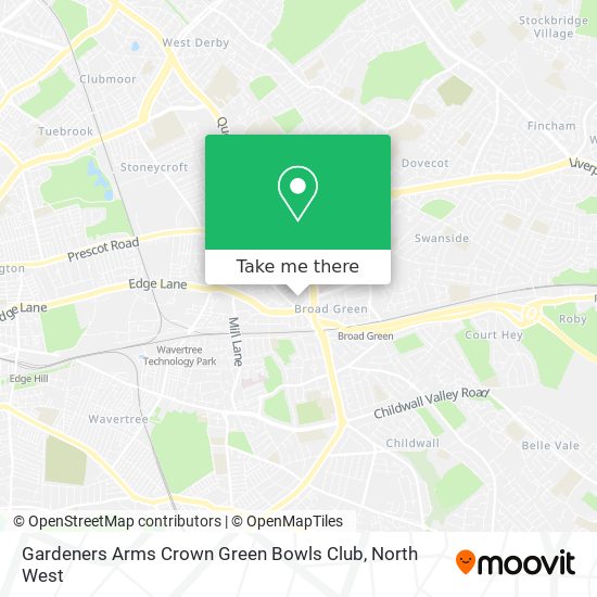 Gardeners Arms Crown Green Bowls Club map