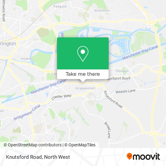 Knutsford Road map