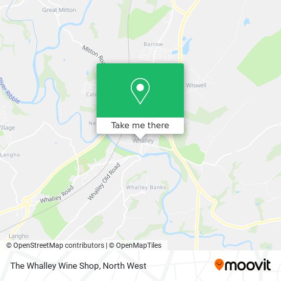 The Whalley Wine Shop map