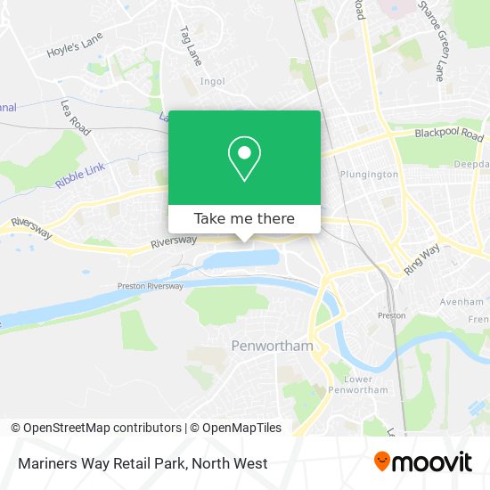 Mariners Way Retail Park map