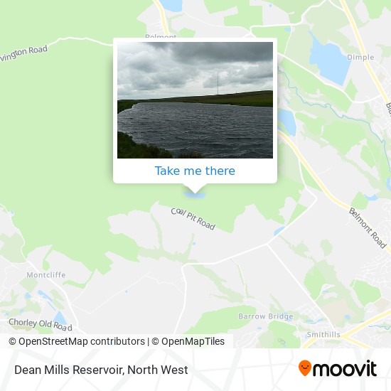 Dean Mills Reservoir map