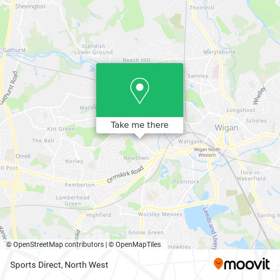 Sports Direct map