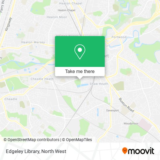 Edgeley Library map