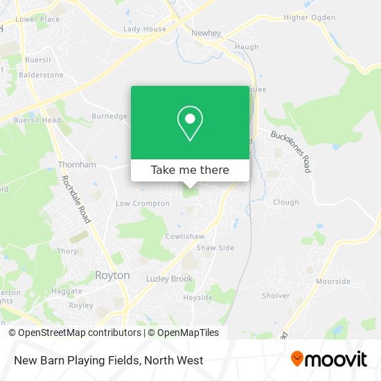 New Barn Playing Fields map