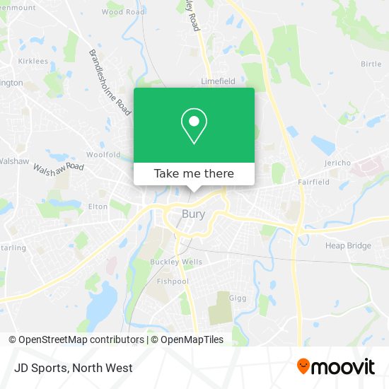 JD Sports map