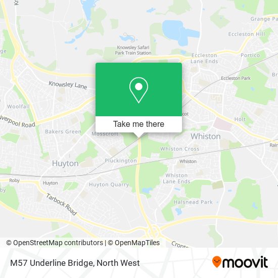 M57 Underline Bridge map
