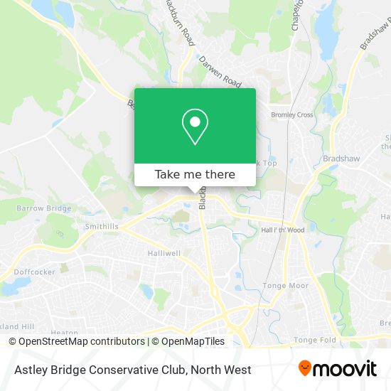 Astley Bridge Conservative Club map
