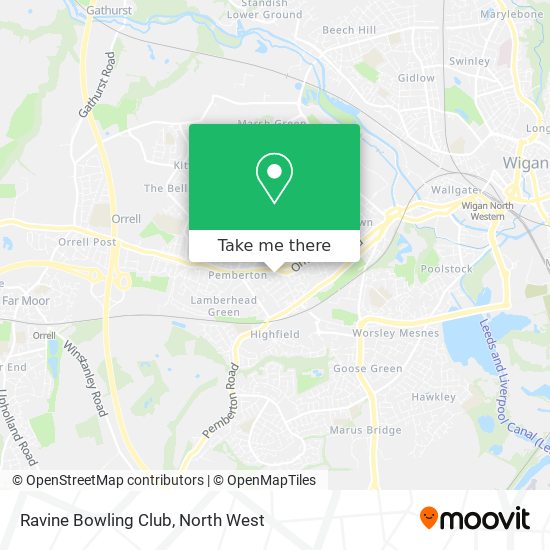 Ravine Bowling Club map