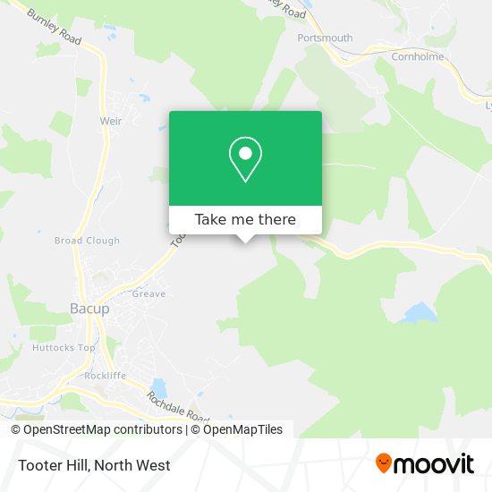Tooter  Hill map