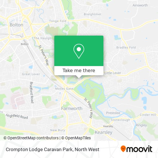 Crompton Lodge Caravan Park map