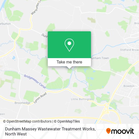 Dunham Massey Wastewater Treatment Works map