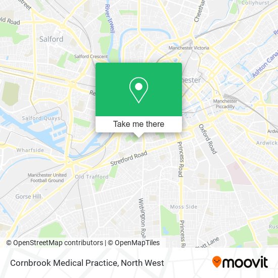 Cornbrook Medical Practice map