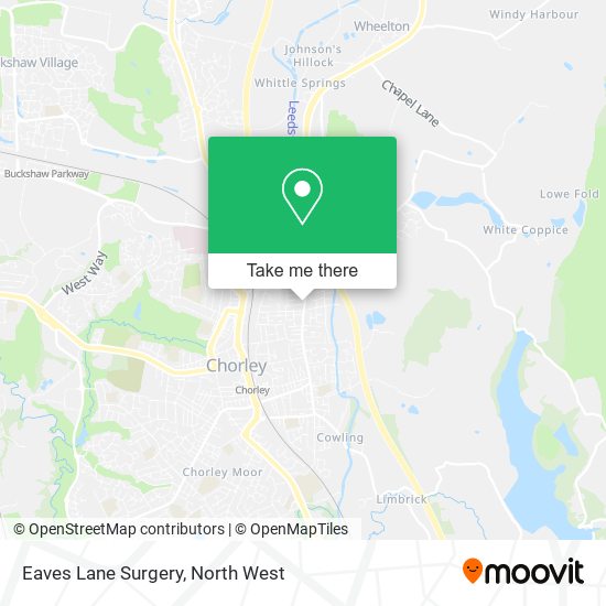 Eaves Lane Surgery map