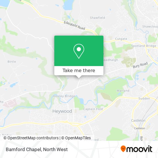 Bamford Chapel map