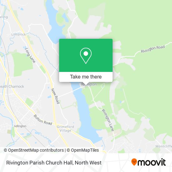 Rivington Parish Church Hall map