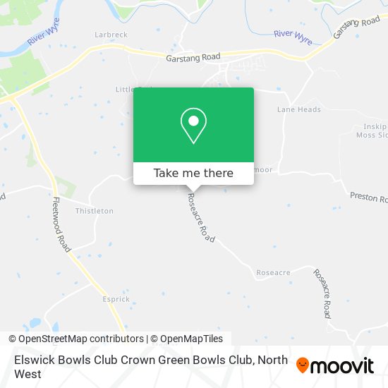 Elswick Bowls Club Crown Green Bowls Club map