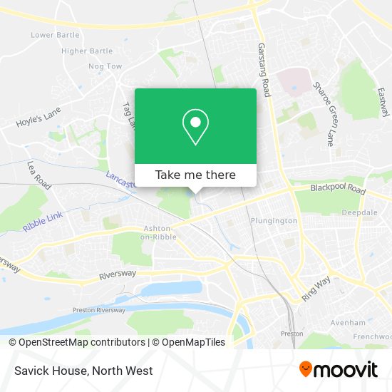 Savick House map