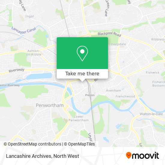 Lancashire Archives map